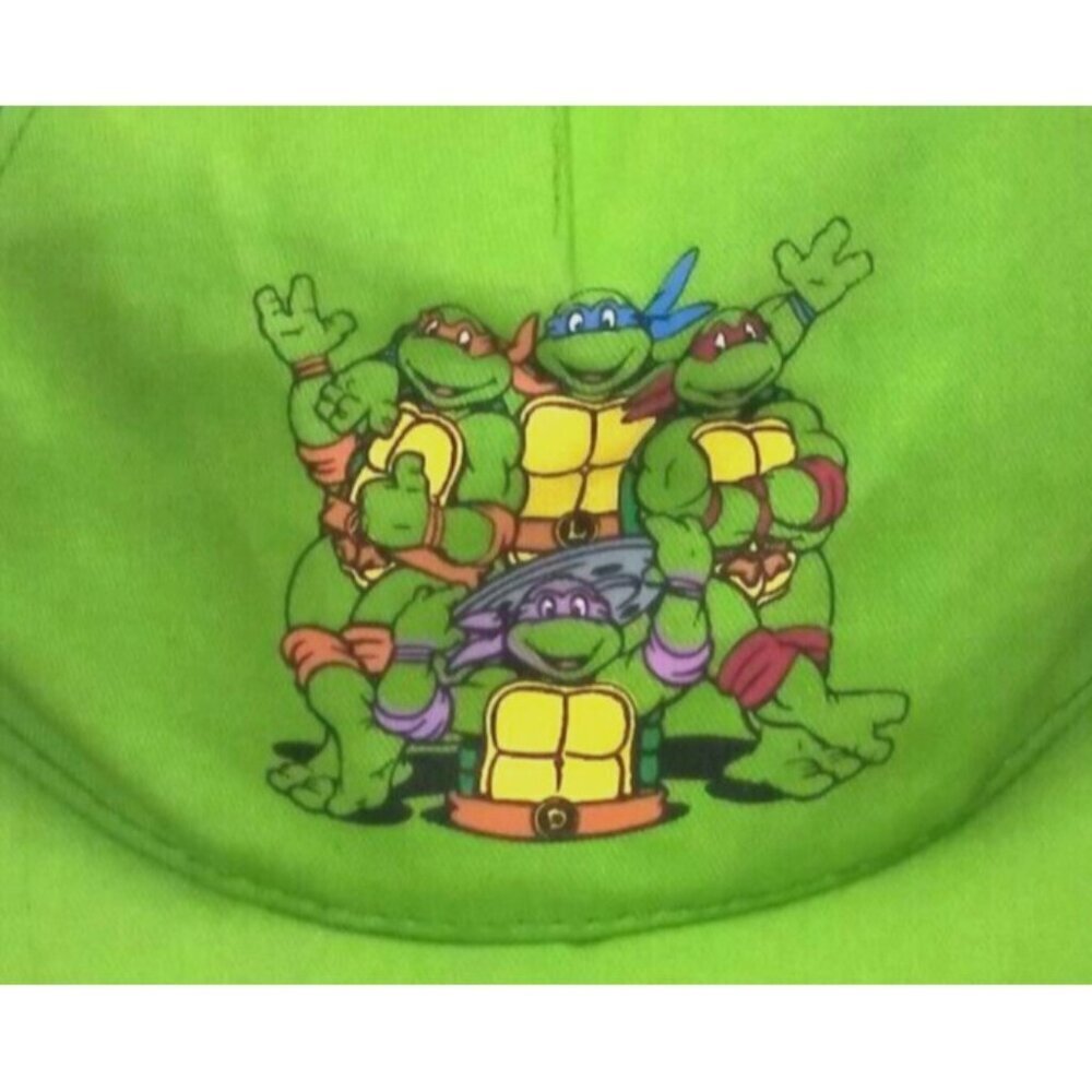 Nickelodeon 2014 TMNT Cap Green Snapback Hat Teenage Mutant Ninja Turtles NWOT